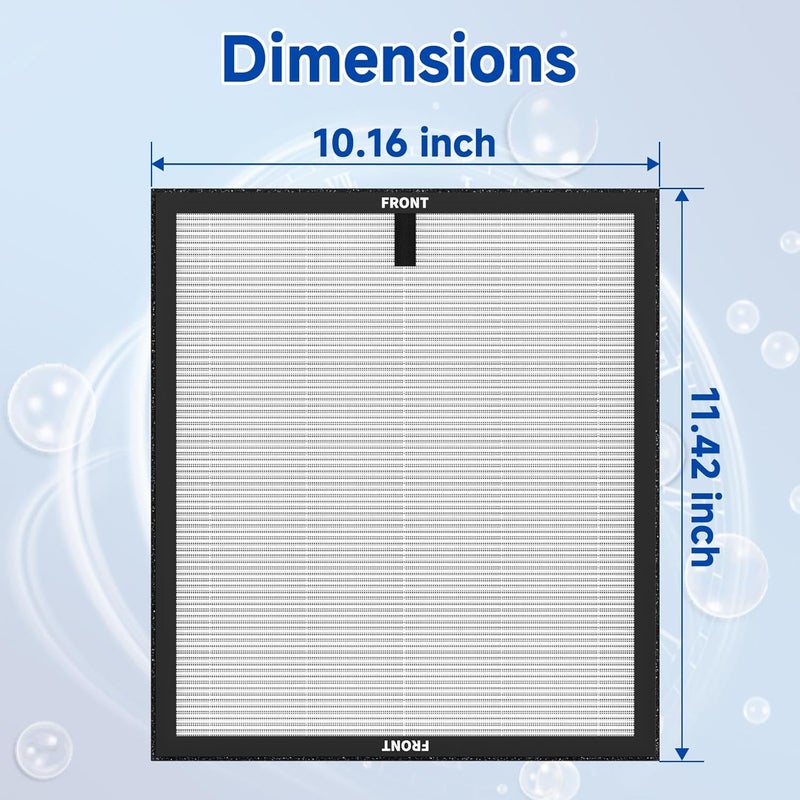 Sinnya 4 Pack HAP-603/HAP-603WF Replacement Filter Fit for ECOSELF Air Purifier Filter Replacement for ECOSELF HAP603 / HAP603WF Air Purifier, for Home Large Room with Smart Mode, # RFHAP603 White - Image 3